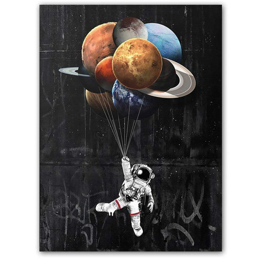 Astronaut Space Poster Canvas Painting Core Modern Home Decoration Painting - www.shoppingkoenig.de